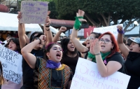 Domingo 8 de marzo del 2020. Tuxtla Gutiérrez. Durante la marcha del Día Internacional de la Mujer #8M
