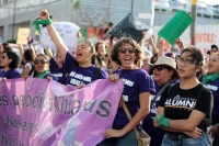 Domingo 8 de marzo del 2020. Tuxtla Gutiérrez. Durante la marcha del Día Internacional de la Mujer #8M