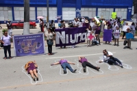 Viernes 28 de junio del 2013. Tuxtla Gutiérrez, Chiapas. Foto/JH Este medio día se lleva a cabo la marcha del silencio donde la población se manifiestan la alerta de género provocada por la treintena de femenicidios ocurridos en los últimos meses en Chiap