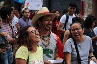 Viernes 22 de junio dl 2018. Tuxtla Guti�rrez. La marcha del Orgullo y la Dignidad de la Comunidad LGBTTTIQ en Chiapas se lleva realiza esta tarde en la avenida central de la capital de este estado del sureste de M�xico.
