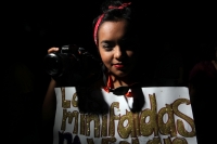 Domingo 25 de noviembre del 2012. Tuxtla Gutiérrez, Chiapas. Organizaciones sociales y feministas durante la marcha No es NO, la Marcha de las Putas.