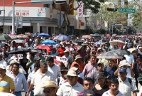 Foto: Noé García: Marcha del magisterio en el centro de Tuxtla Gutiérrez.