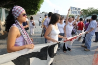 Domingo 9 de mayo. Los jóvenes tuxtlecos se suman a la Marcha en contra de la Violencia repudiando a los grupos que tratan  de aprovecharse de los movimientos sociales.