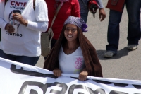 Sábado 10 de septiembre del 2016. Tuxtla Gutiérrez. La marcha de este día anuncia la continuación de las protestas y plantones dentro del Movimiento magisterial en Chiapas a pesar del reinicio de clases en el sureste de México.