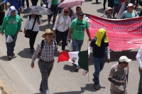 Sábado 10 de septiembre del 2016. Tuxtla Gutiérrez. La marcha de este día anuncia la continuación de las protestas y plantones dentro del Movimiento magisterial en Chiapas a pesar del reinicio de clases en el sureste de México.