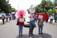 Miércoles 3 de agosto del 2016. Tuxtla Gutiérrez. La marcha del Movimiento Magisterial en Contra de la Reforma Educativa en el bulevar Ángel Albino Corzo en el oriente de la capital del estado mexicano de Chiapas donde se manifiestan maestros de las Secci