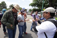 Miércoles 3 de agosto del 2016. Tuxtla Gutiérrez. La marcha del Movimiento Magisterial en Contra de la Reforma Educativa en el bulevar Ángel Albino Corzo en el oriente de la capital del estado mexicano de Chiapas donde se manifiestan maestros de las Secci