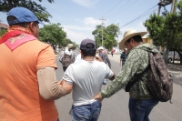Miércoles 3 de agosto del 2016. Tuxtla Gutiérrez. La marcha del Movimiento Magisterial en Contra de la Reforma Educativa en el bulevar Ángel Albino Corzo en el oriente de la capital del estado mexicano de Chiapas donde se manifiestan maestros de las Secci