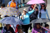 Martes 20 de noviembre del 2013. Tuxtla Gutiérrez.  Durante la manifestación en conmemorativa del día de la revolución, el movimiento magisterial realiza una marcha desde el crucero de La Pochota, con la singularidad que los contingentes juveniles protago