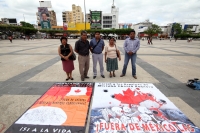 Martes 9 de septiembre del 2014. Tuxtla Gutiérrez. Familiares del luchador social Mariano Abarca asesinado por su resistencia a las mineras extranjeras en la frontera sur de México denuncian las continuas agresiones y amenazas en Chicomuselo, Chiapas.