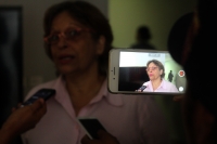 Martes 21 de febrero del 2017. Tuxtla Gutiérrez. Marthita Alaminos habla en entrevista sobre el festival gastronómico de la Flor de Cuchunuc