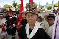 Sábado 29 de noviembre del 2014. Teopisca. Los jóvenes de Santo Tomas Oxchuc interpretan las danzas tradicionales de su comunidad durante la realización del Festival Maya-Zoque-Chiapaneca el cual es organizado por el CELALI con la participación de más de 