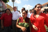 Viernes 11 de octubre del 2013. Tuxtla Gutiérrez. Dante Delgado Acompaña a María Elena Orantes y a Emilia González durante la inauguración del edificio de esta organización política en la capital de Chiapas.