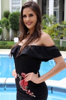 Sábado 2 de septiembre del 2017. Tuxtla Gutiérrez. Las representantes del Concurso de Belleza Miss México Chiapas 2017 se presentan esta mañana en conocido hotel del poniente de la capital de este estado del sureste mexicano.