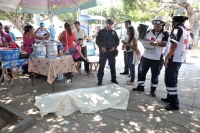 Viernes 20 de marzo del 2015. Tuxtla Gutiérrez. En el parque Santo Domingo fallece una militante del partido revolucionario