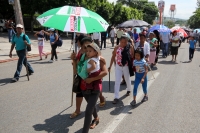Jueves 26 de septiembre del 2013. Tuxtla Gutiérrez. Militantes de las diferentes agrupaciones regionales del MOCRI marchan desde la Fuente de la Diana hacia el centro de la capital de Chiapas.