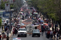 Lunes 11 de abril del 2016. Tuxtla Gutiérrez. La organización MOCRI CNPZ EZ marcha este medio día recordando la muerte del caudillo Emiliano Zapata.