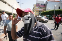 Jueves 11 de noviembre. Militantes de la organización MOCRI-CNPA marchan por las calles de la ciudad de Tuxtla Gutiérrez para exigir que sea aplicado el estado de derecho en los problemas sociales que han aquejado a esta organización desde hace varios año