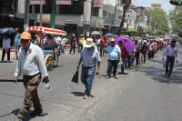 Jueves 9 de abril del 0215. Tuxtla Gutiérrez. La organización MOCRI CNPA EZ marcha esta tarde conmemorando un aniversario de Emiliano Zapata.