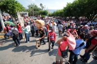 Martes 10 de abril del 2018.tuxtla Gutiérrez. Esta mañana la organización Mocri EZ marcha esta mañana durante el aniversario luctuoso del General Zapata sumándose a las manifestaciones del movimiento nacional del magisterio.