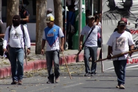 Martes 17 de febrero del 2015. Tuxtla Gutiérrez. Habitantes de las colonias controladas por el MOCRI en la capital del estado de Chiapas, marchan este medio día en las principales avenidas de esta ciudad para exigir regularización de los predios y asentam