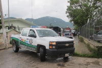 Sábado 7 de junio del 2014. San Cristóbal de las Casas. Fuerte movilización policiaca para resguardar los edificios de la Procuraduría de Justicia en la Zona Altos por la detención del representante de la Ranchería Huitepec-Los Alcanfores y una veintena m