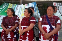 Lunes 9 de marzo del 2020. Tuxtla Gutiérrez. Mujeres del municipio de Chalchihuitan continúan exigiendo que se aplique la ley a quienes han saqueado este municipio indígena de los altos de Chiapas