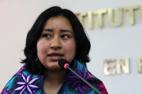 Jueves 14 de mayo del 2015. Tuxtla Gutiérrez. Las mujeres indígenas presentan ante el INE y a los candidatos de las regiones de los altos, sierra, frontera y norte a escuchar las propuestas por los derechos y participación de género en el proceso electora