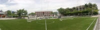 Miércoles 11 de junio del 2014. Tuxtla Gutiérrez. La plaza central de la capital del estado de Chiapas se prepara para vivir la pasión del mundial organizando torneos de fut bol rápido y pantallas gigantes para la retrasmisión de los partidos de la copa m