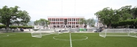 Miércoles 11 de junio del 2014. Tuxtla Gutiérrez. La plaza central de la capital del estado de Chiapas se prepara para vivir la pasión del mundial organizando torneos de fut bol rápido y pantallas gigantes para la retrasmisión de los partidos de la copa m