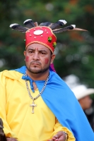 Sábado 8 de agosto del 2015. Chiapa de Corzo. Los Alférez y Naguares recorren las calles de la comunidad ribereña y culminan en recorrido en la representación de las batallas y luchas de las comunidades indígenas de la depresión central de Chiapas durante