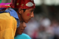 Sábado 8 de agosto del 2015. Chiapa de Corzo. Los Alférez y Naguares recorren las calles de la comunidad ribereña y culminan en recorrido en la representación de las batallas y luchas de las comunidades indígenas de la depresión central de Chiapas durante