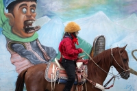 Lunes 8 de agosto del 2016. Chiapa de Corzo. Durante las celebraciones patronales de Santo Domingo se realiza el recorrido de Alférez y Naguares en el antiguo camposanto de la comunidad de Chiapa de Corzo quienes durante la tarde cabalgan en grupos golpea