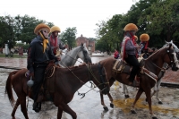 Jueves 8 de agosto del 2019. Chiapa de Corzo. El recorrido de Los Alférez y Naguares durante el recorrido durante las celebraciones patronales de Santo Domingo.