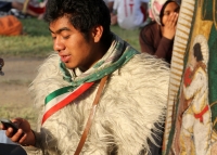 Domingo 11 de diciembre del 2016. Chiapa de Corzo. Los peregrinos recorren las carreteras chiapanecas para visitar las diferentes ermitas para venerar a la virgen de Guadalupe