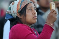 Domingo 11 de diciembre del 2016. Chiapa de Corzo. Los peregrinos recorren las carreteras chiapanecas para visitar las diferentes ermitas para venerar a la virgen de Guadalupe