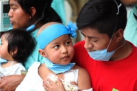 Miércoles 29 de abril del 2015. Tuxtla Gutiérrez. Los niños del Centro de Alta Especialidad, Hospital Pediátrico de Chiapas, reciben la visita de héroes anónimos quienes les llevan regalos y diversión celebrando a los enfermitos por el Día de Niño.