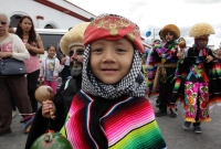 Lunes 4 de enero del 2016. Chiapa de Corzo. Los niños Parachicos y las pequeñas Chiapanecas en el día del Niño de Atocha