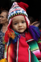Lunes 4 de enero del 2016. Chiapa de Corzo. Los niños Parachicos y las pequeñas Chiapanecas en el día del Niño de Atocha