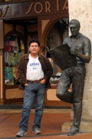 Viernes 11 de octubre del 2013. España. El investigador y literato Mario Nandayapa durante su visita en varias municipalidades de España donde realiza conferencias y asiste a talleres literarios.