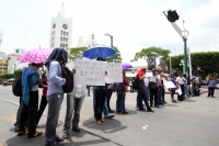 Martes 19 de agosto del 2014. Tuxtla Gutiérrez. Estudiantes normalistas cierran el cruce de la Avenida y Calle Central para exigir plazas esta mañana en la capital del estado de Chiapas.