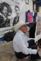 Martes 14 de agosto del 2012. San Cristóbal de las Casas, Chiapas. Indígenas de los altos de Chiapas protestan en las oficinas del PNUD de la ONU en esta ciudad para exigir la intervención de las autoridades internacionales para la excarcelación de los pr
