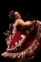 Viernes 3 de julio del 2013. Tuxtla Gutiérrez. Durante el festival de danza folclórica se presenta el grupo Ollin Yoliztli de Nuevo León esta noche en el Teatro de la Ciudad Emilio Rabasa en la capital del estado de Chiapas.
