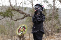 Domingo 20 de marzo del 2016. Ocosocuautla de Espinosa. Encuentro Zoque del Nuevo Sol. Los danzantes y músicos de la etnia Zoque de la depresión central del estado de Chiapas se reúnen este medio día en la zona arqueológica conocida como Cerro Ombligo con