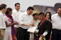 Miércoles 27 de enero del 2016. San Cristóbal de las Casas. Miguel Ángel Osorio Chong, Secretario de gobernación de México, durante su visita al estado de Chiapas durante la firma del Convenio para Garantizar los Derechos a la Identidad de la Población In