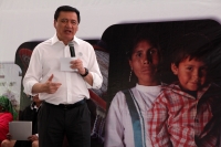 Miércoles 27 de enero del 2016. San Cristóbal de las Casas. Miguel Ángel Osorio Chong, Secretario de gobernación de México, durante su visita al estado de Chiapas durante la firma del Convenio para Garantizar los Derechos a la Identidad de la Población In