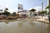 Lunes 16 de junio del 2014. Tuxtla Gutiérrez. Habitantes de las cercanías de la 13 oriente y Avenida Central hablan sobre las afectaciones sufridas durante 7 meses que las obras de reconstrucción fueran iniciadas con lo que comercios y casas habitación pe