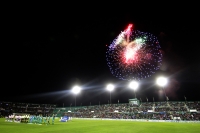 Sábado 10 de enero del 2015. Tuxtla Gutiérrez. Aspectos del partido entre Jaguares de Chiapas y Guadalajara, esta noche en el estadio Zoque de la capital del estado de Chiapas.