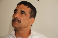 Martes 4 de agosto del 2015. Tuxtla Gutiérrez. Paco Rojas Toledo, ex candidato del PAN a la presidencia de la capital del estado de Chiapas, habla en conferencia de prensa sobre la demanda que le interpondrán los partidos Verde y PRI y afirma que no se am