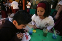 Lunes 14 de febrero. Dentro de las actividades del Museo de Paleontología de Chiapas, los niños reciben la atención de los especialistas de quienes aprenden a observar y estudiar el entorno de este estado.